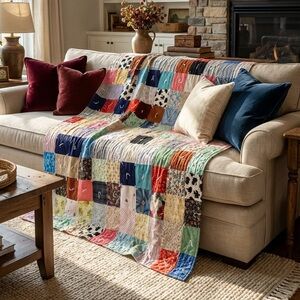 CHARM QUILT BLANKET 55X72